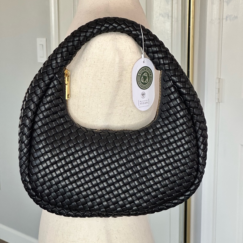 Lorelei Black vegan leather shoulder bag - Picture 2 of 4